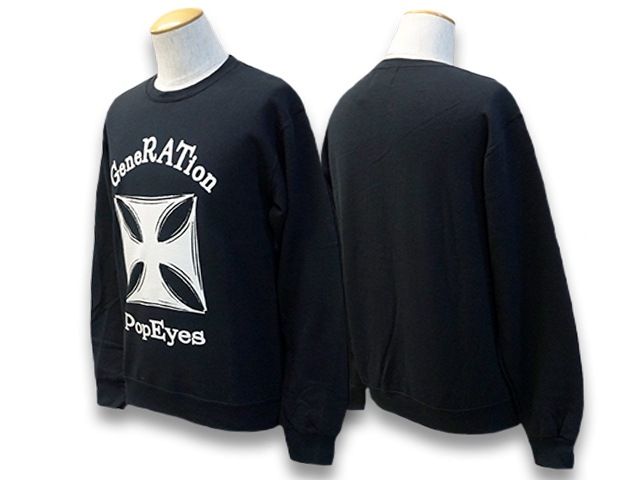 (50% OFF)��POP EYES/�ݥåץ�������2022AW��Rat Sweat Shirts/��åȥ������åȥ���ġ�(22AW-PPE-21)(UNCHANGING LOVE/��������󥸥󥰥��/MISTER X/�ߥ��������å���/���ᥫ��/WOLF PACK/����եѥå�)