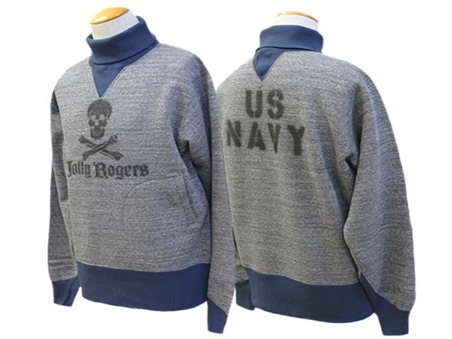 FREE WHEELERS/ե꡼ۥ顼2024FWTurtle Neck Sweat ShirtU.S.NAVY VF-17 Jolly Rogers/ȥͥååȥġU.S.ͥӡVF-17꡼㡼ɡ(2434012)