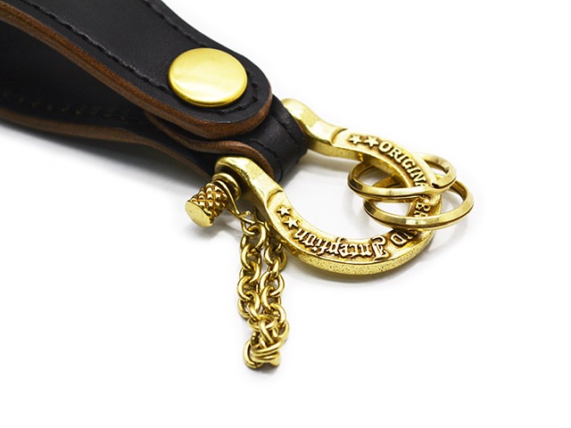��2����INCEPTION/���󥻥ץ����ۡ�Horse Butt Leather Shackle Key Holder��BRASS��/�ۡ����Хåȥ쥶������å��륭���ۥ�����ɥ֥饹�ɡ�(IPSK-06)