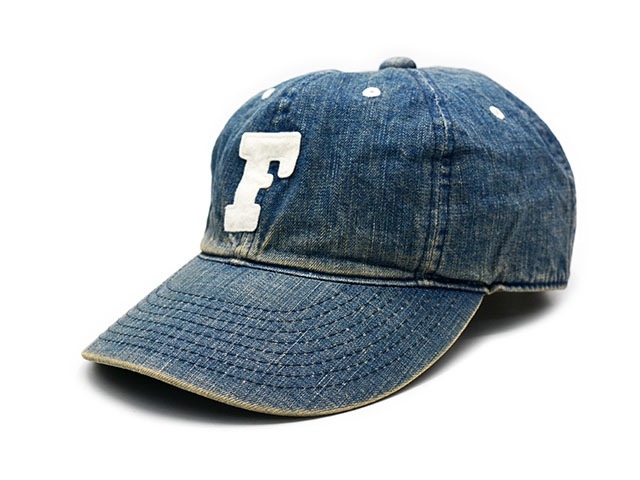 ��2����FULLCOUNT/�ե륫����ȡۡ�6 Panel Denim Baseball Cap��F Patch-Vintage Wash��/6�ѥͥ�ǥ˥�١����ܡ��륭��åס�F�ѥå�-������ơ��������å���ɡ�(6843HW)