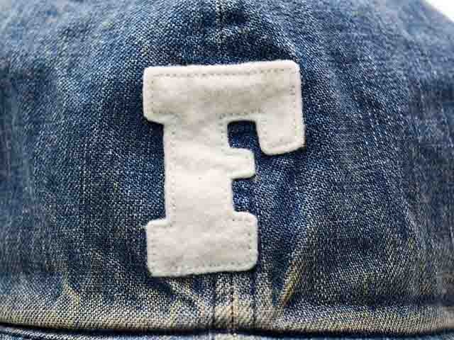��2����FULLCOUNT/�ե륫����ȡۡ�6 Panel Denim Baseball Cap��F Patch-Vintage Wash��/6�ѥͥ�ǥ˥�١����ܡ��륭��åס�F�ѥå�-������ơ��������å���ɡ�(6843HW)