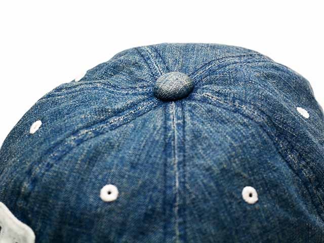��2����FULLCOUNT/�ե륫����ȡۡ�6 Panel Denim Baseball Cap��F Patch-Vintage Wash��/6�ѥͥ�ǥ˥�١����ܡ��륭��åס�F�ѥå�-������ơ��������å���ɡ�(6843HW)