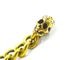 ��galcia/���륷���ۡ�Calavera Head&Snake Hook Brass Bracelet/����٥�إå�&���͡����եå��֥饹�֥쥹��åȡ�(22C-BR-CS001BB)