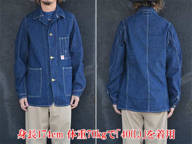 ��FREE WHEELERS/�ե꡼�ۥ����顼����2026SS�֡�IRON WHARF�� WORK COAT/�ɥ��������աɥ�������ȡ�(2621003)