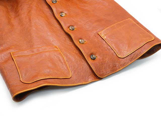 ��The 2 Monkeys/�� �ȥ�����󥭡�����2023AW��Leather Waistcoat/�쥶���������ȥ����ȡ�(TM73435)<br><br>(JELADO/�����顼��/�ۥ����륺���ѥ��/���ᥫ��/�ϡ��졼/�ۥåȥ��å�/�ߥ꥿�꡼/WOLF PACK/����եѥå�)