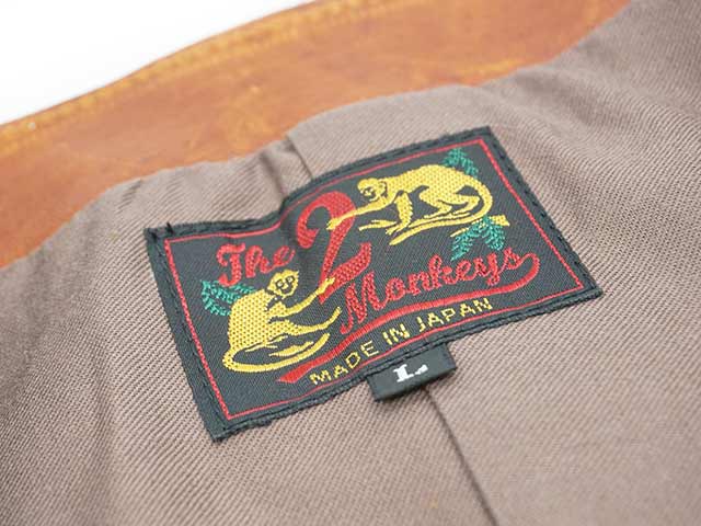 ��The 2 Monkeys/�� �ȥ�����󥭡�����2023AW��Leather Waistcoat/�쥶���������ȥ����ȡ�(TM73435)<br><br>(JELADO/�����顼��/�ۥ����륺���ѥ��/���ᥫ��/�ϡ��졼/�ۥåȥ��å�/�ߥ꥿�꡼/WOLF PACK/����եѥå�)