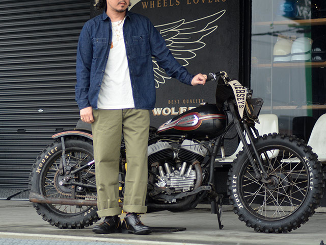 ��FULLCOUNT/�ե륫����ȡۡ�Denim Work Shirts/�ǥ˥�������ġ�(4890)