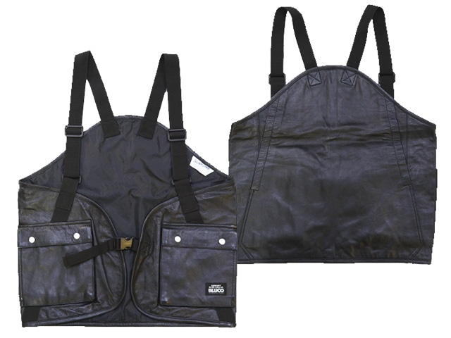 【廃盤】bluco ユーティリティベスト　リフレクター　 黒 BLUCO WORK GARMENT | ユーティリティベスト -Reflector
