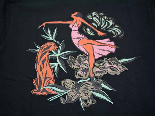 ��2����GANGSTERVILLE/����󥰥������ӥ��2025SS��LADY with PANTHER S/S Tee/��ǥ����������ѥ󥵡����硼�ȥ��꡼��Tee��(GSV5125)