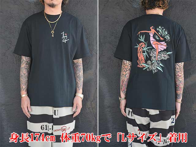 ��2����GANGSTERVILLE/����󥰥������ӥ��2025SS��LADY with PANTHER S/S Tee/��ǥ����������ѥ󥵡����硼�ȥ��꡼��Tee��(GSV5125)