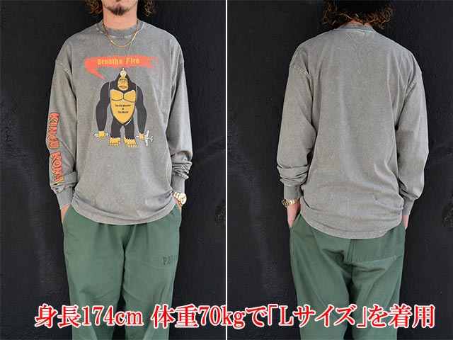 ��2����MONSTOR TIMES/��󥹥ȥ������ॺ��2025AW��THE 8TH WONDER L/S Tee/�� ���������������󥰥��꡼��Tee��(25AW-MT-010)