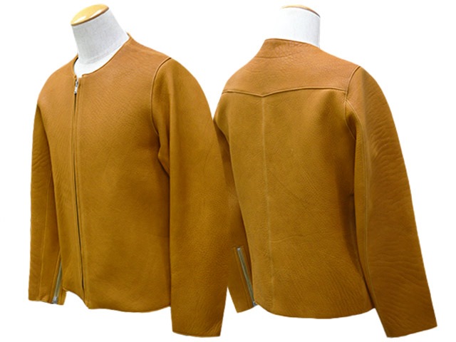 ��2����FINE CREEK&CO/�ե����󥯥꡼������ɥ����ۡ�Collarless Single Riders Jacket��Bud Deer��/���顼�쥹���󥰥�饤���������㥱�åȡɥХ� �ǥ����ɡ�(ACJK041)��ͽ����/2026ǯ������ͽ���