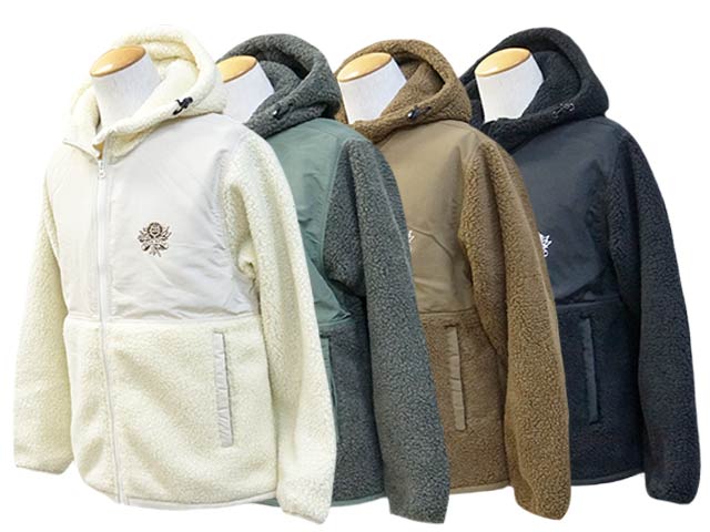 ��4����BLUE ROSE.308/�֥롼������.308�ۡ�Sheep Boa Fleece Full Zip Parka/�����ץܥ��ե꡼���ե른�åץѡ�������