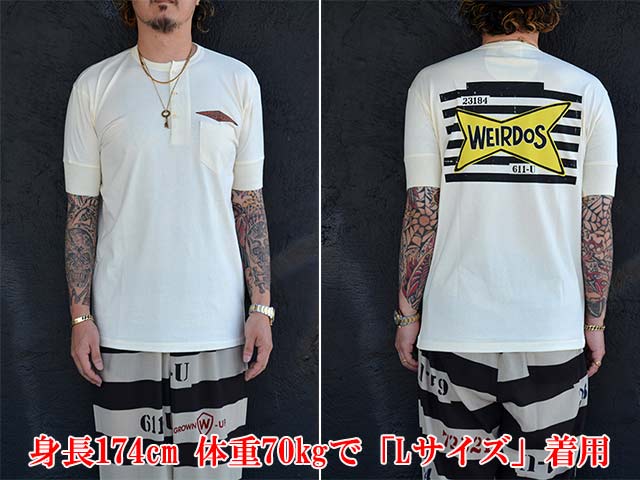 ��2����WEIRDO/���������ɡ�2025SS��Henry Neck S/S Tee��WEIRDOS KUSTOM��/�إ�꡼�ͥå����硼�ȥ��꡼��Tee�ɥ��������ɥ���������ɡ�(WRD5125)