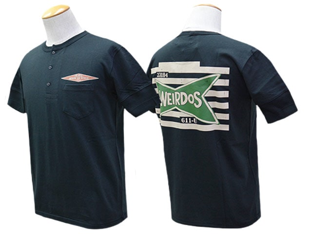 ��2����WEIRDO/���������ɡ�2025SS��Henry Neck S/S Tee��WEIRDOS KUSTOM��/�إ�꡼�ͥå����硼�ȥ��꡼��Tee�ɥ��������ɥ���������ɡ�(WRD5125)