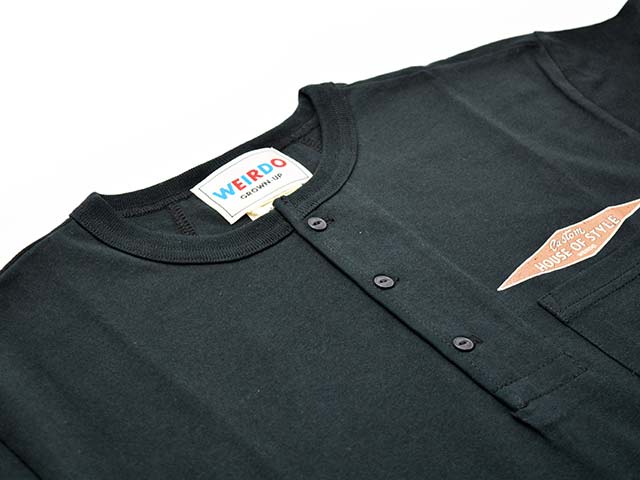 ��2����WEIRDO/���������ɡ�2025SS��Henry Neck S/S Tee��WEIRDOS KUSTOM��/�إ�꡼�ͥå����硼�ȥ��꡼��Tee�ɥ��������ɥ���������ɡ�(WRD5125)