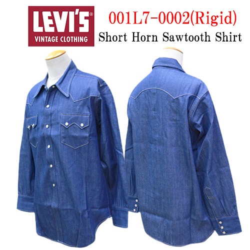 ��LEVI'S VINTAGE CLOTHING/�꡼�Х���������ơ������������󥰡ۡ�Short Horn Sawtooth Shirt/���硼�ȥۡ��󥽡��ȥ���������ġ�(001L7-0002)