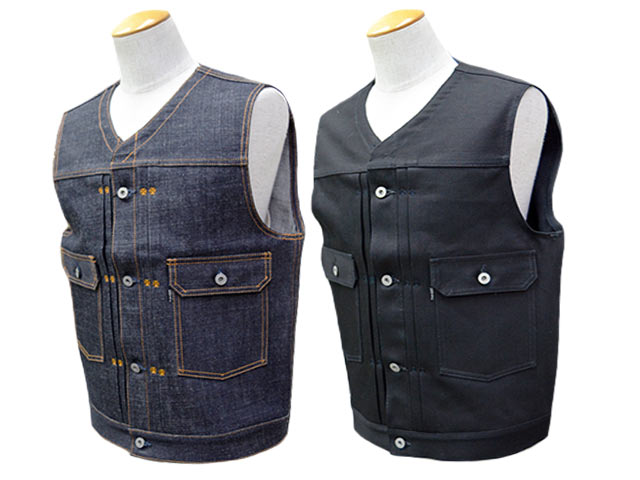 ��2����RED TAiL/��åɥƥ���ۡ�Cross Denim Vest��6th No Collar��/�������ǥ˥�٥��ȡɥ��å����� �Ρ����顼�ɡ�(RKK-516NC)
