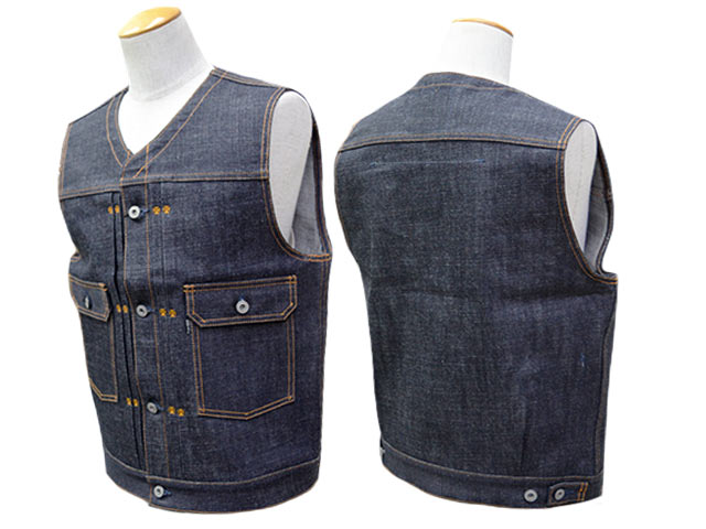 ��2����RED TAiL/��åɥƥ���ۡ�Cross Denim Vest��6th No Collar��/�������ǥ˥�٥��ȡɥ��å����� �Ρ����顼�ɡ�(RKK-516NC)