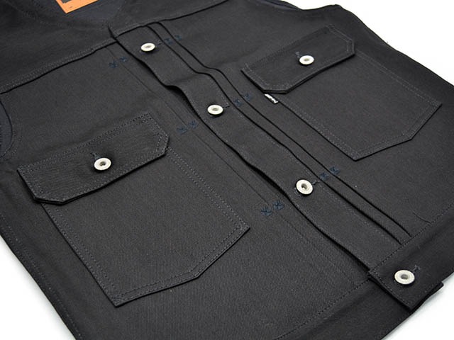 ��2����RED TAiL/��åɥƥ���ۡ�Cross Denim Vest��6th No Collar��/�������ǥ˥�٥��ȡɥ��å����� �Ρ����顼�ɡ�(RKK-516NC)