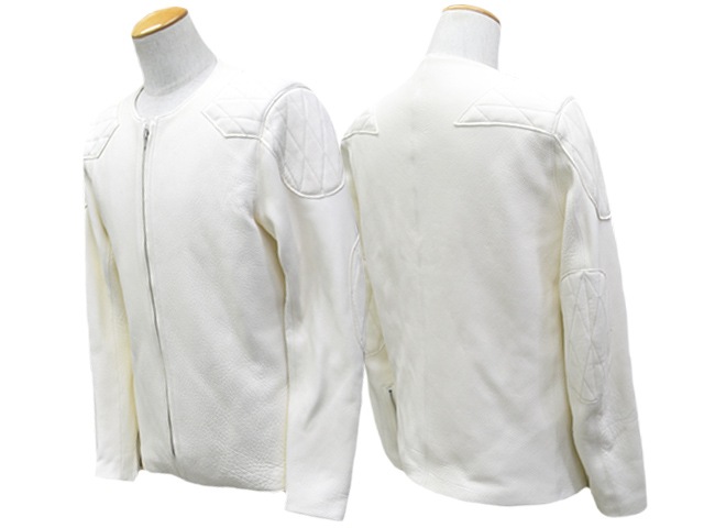 ��2����FINE CREEK&CO/�ե����󥯥꡼������ɥ����ۡ�Collarless Paded Single Riders Jacket��Bad Deer��/���顼�쥹�ѥǥåɥ��󥰥�饤���������㥱�åȡɥХåɥǥ����ɡ�(ACJK053)��ͽ����/2026ǯ������ͽ���