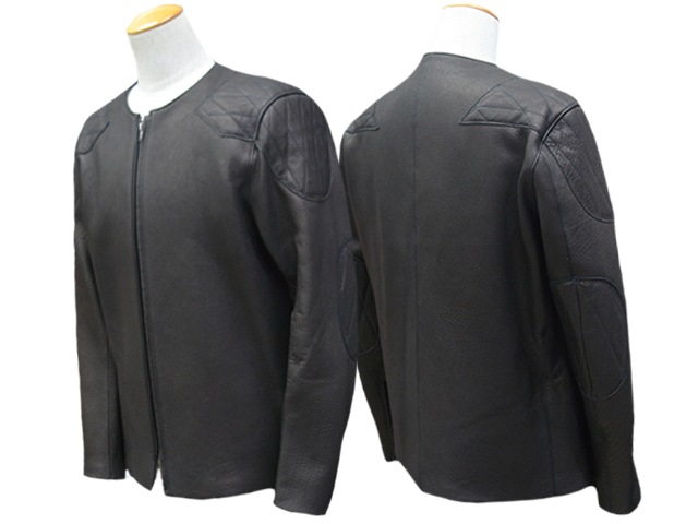 ��2����FINE CREEK&CO/�ե����󥯥꡼������ɥ����ۡ�Collarless Paded Single Riders Jacket��Bad Deer��/���顼�쥹�ѥǥåɥ��󥰥�饤���������㥱�åȡɥХåɥǥ����ɡ�(ACJK053)��ͽ����/2026ǯ������ͽ���