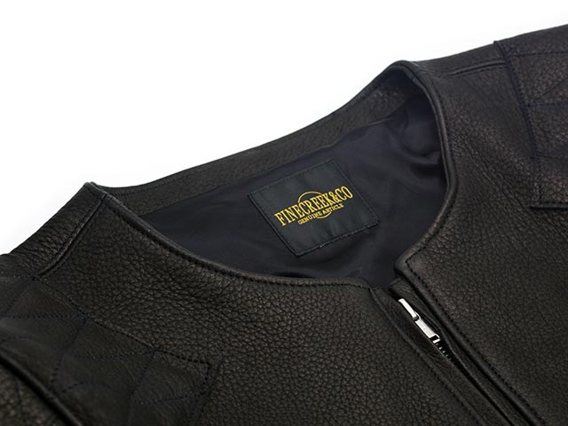 ��2����FINE CREEK&CO/�ե����󥯥꡼������ɥ����ۡ�Collarless Paded Single Riders Jacket��Bad Deer��/���顼�쥹�ѥǥåɥ��󥰥�饤���������㥱�åȡɥХåɥǥ����ɡ�(ACJK053)��ͽ����/2026ǯ������ͽ���