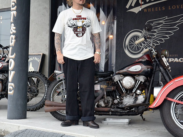 ��FREE WHEELERS/�ե꡼�ۥ����顼����2026SS�֡�BLACK ROGUE�� TROUSERS/�ɥ֥�å������ɥȥ饦��������(2622008)