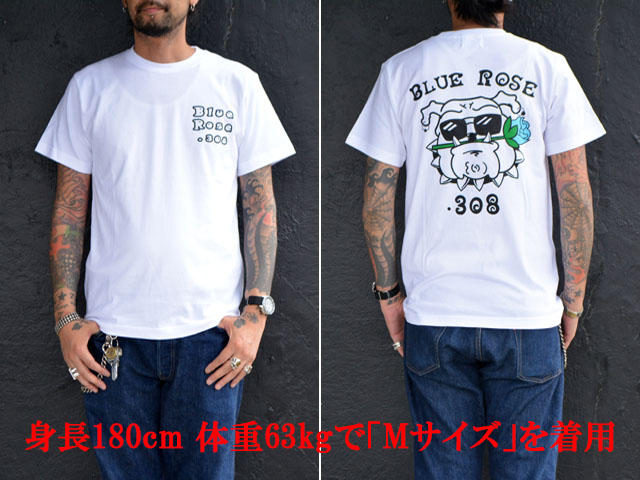 2BLUE ROSE.308/֥롼.308ۡHigh Quality Crew Neck TeeShakin' LogoBull Dog"/ϥƥ롼ͥåTeeɥ&֥ɥåɡ(BR-22-SS-04)(ᥫ/ۥåȥå/ϡ졼/Х/WOLF PACK/եѥå)