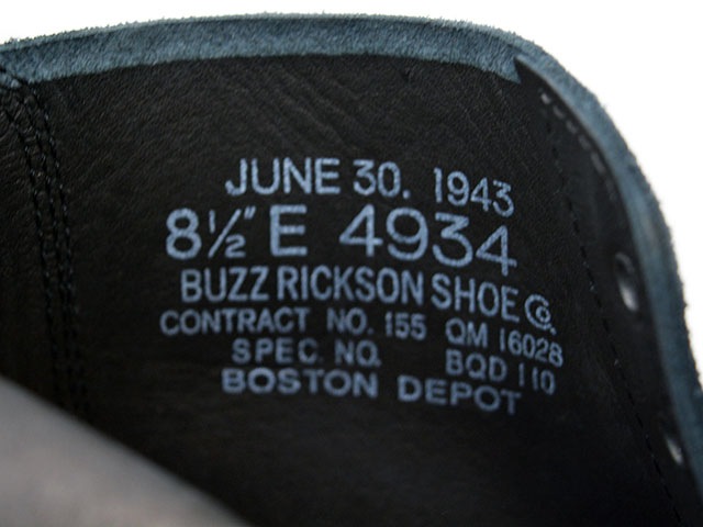 ��BUZZ RICKSON'S/�Х��ꥯ���󥺡ۡ�BLACK M-43 Service Shoes/�֥�å�M-43�����ӥ����塼����(BR02859)