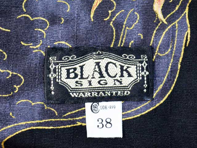 ��BLACK SIGN/�֥�å��������2026SS��1930s Japanese Lion&Peony Hitman Coat/1930s����ѥˡ����饤����&�ԥ��ˡ��ҥåȥޥ󥳡��ȡ�(BSSJ-26411)