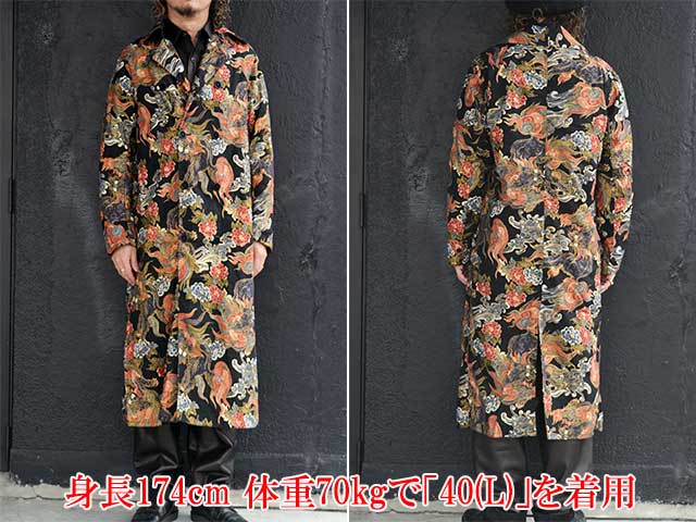 ��BLACK SIGN/�֥�å��������2026SS��1930s Japanese Lion&Peony Hitman Coat/1930s����ѥˡ����饤����&�ԥ��ˡ��ҥåȥޥ󥳡��ȡ�(BSSJ-26411)
