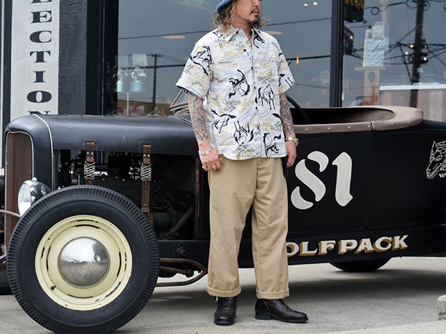 ��2����BLACK SIGN/�֥�å��������2026SS��Geronimo Shirt��Raging Horse��/�������˥⥷��ġɥ쥤���󥰥ۡ����ɡ�(BSSL-26106)