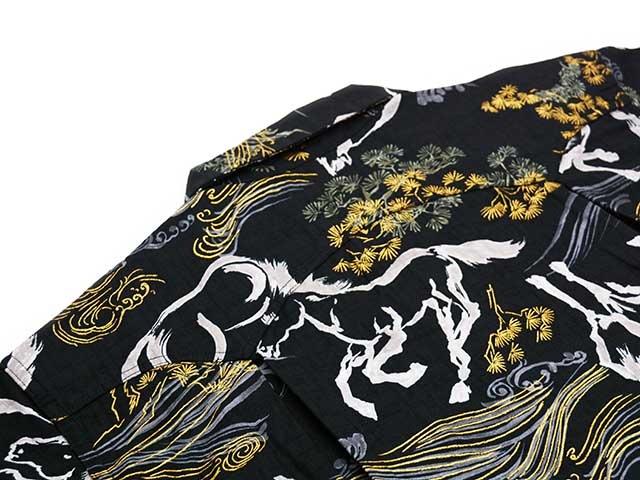 ��2����BLACK SIGN/�֥�å��������2026SS��Geronimo Shirt��Raging Horse��/�������˥⥷��ġɥ쥤���󥰥ۡ����ɡ�(BSSL-26106)