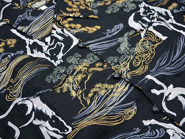 ��2����BLACK SIGN/�֥�å��������2026SS��Geronimo Shirt��Raging Horse��/�������˥⥷��ġɥ쥤���󥰥ۡ����ɡ�(BSSL-26106)