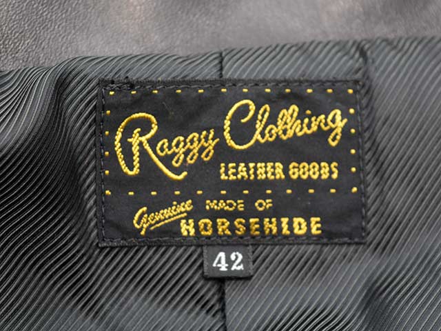 ��RAGGY CLOTHING/�饮�����������󥰡�2026SS��Horsehide Double Sports Jacket/�ۡ����ϥ��ɥ��֥륹�ݡ��ĥ��㥱�åȡ�(KZ-02)