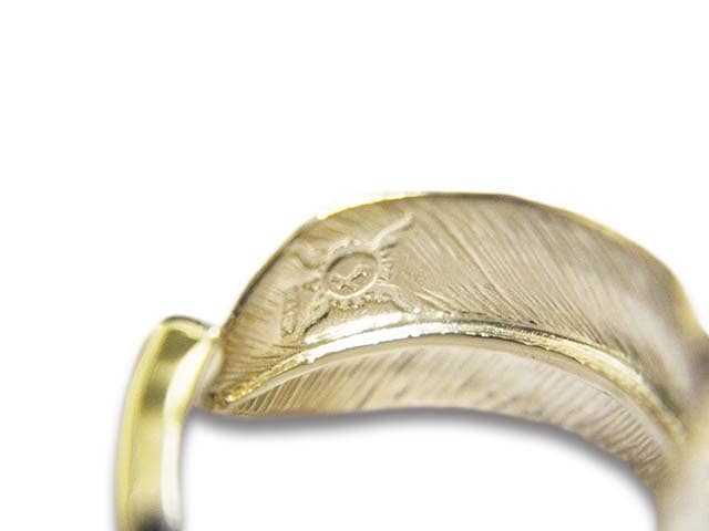 FIRST ARROW's/եȥۡLarge Feather Ring with K18/K18դ顼ե󥰡(R-071)<br><br>(ͥƥ/ǥ/奨꡼/ϥɥᥤ/ᥫ/ϡ졼/Х/꡼/ץ쥼/WOLF PACK/եѥå)