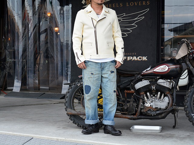 ��2����FINE CREEK&CO/�ե����󥯥꡼������ɥ����ۡ�Deerskin Double Riders Jacket��Clubman��/�ǥ�����������֥�饤���������㥱�åȡɥ���֥ޥ�ɡ�(ACJK027)