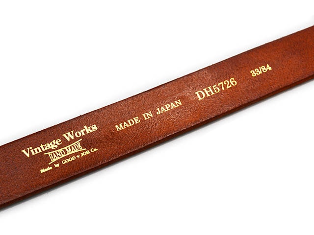 Vintage Works/ヴィンテージワークス】「Teacore Benz Belt”5726”/茶芯 Vintage Works/ヴィンテージワークス】「Teacore Benz Belt”5726”/茶芯