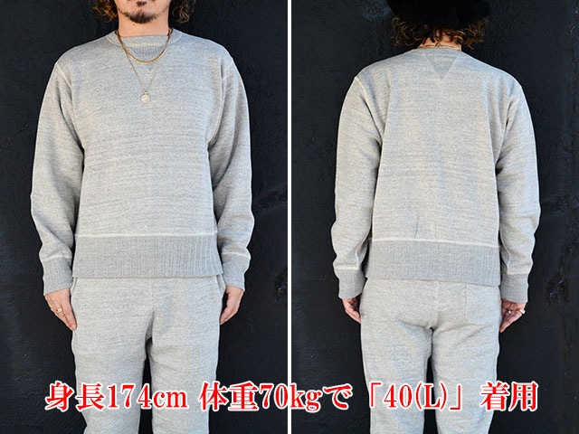 ��3����FULLCOUNT/�ե륫����ȡۡ�Double V Set in Sleeve Mother Cotton Sweat/���֥�V���åȥ��󥹥꡼�֥ޥ������åȥ󥹥����åȡ�(3741)
