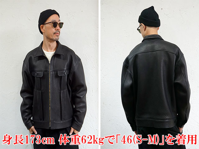 ��2����CWORKS by FINE CREEK&CO/��������� �Х� �ե����󥯥꡼������ɥ�����2025SS��Drop Shoulder Deerskin Jacket��Kid��/�ɥ��åץ��������ǥ��������󥸥㥱�åȡɥ��åɡɡ�(CWJK029)��ͽ����/2025ǯ3-8������ͽ���