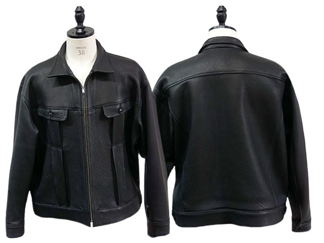 ��2����CWORKS by FINE CREEK&CO/��������� �Х� �ե����󥯥꡼������ɥ�����2025SS��Drop Shoulder Deerskin Jacket��Kid��/�ɥ��åץ��������ǥ��������󥸥㥱�åȡɥ��åɡɡ�(CWJK029)��ͽ����/2025ǯ3-8������ͽ���
