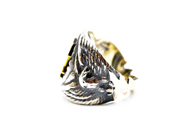 全2色【RED TAiL/レッドテイル】「Lightning CROSS Ring