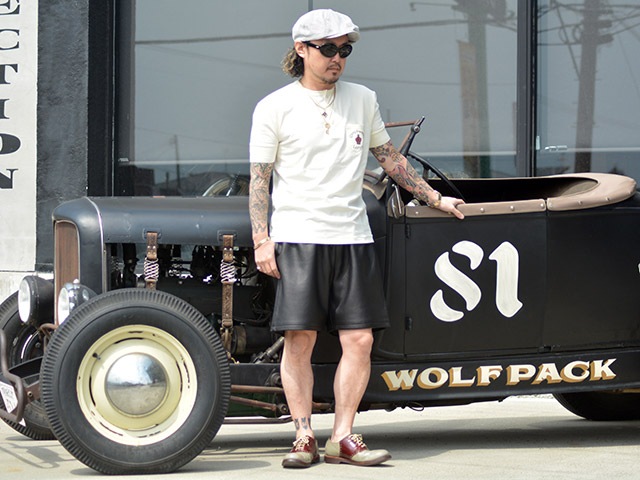 ��GANGSTERVILLE/����󥰥������ӥ��2025SS��Locos Leather Shorts/�������쥶�����硼�ġ�(GSV5126)