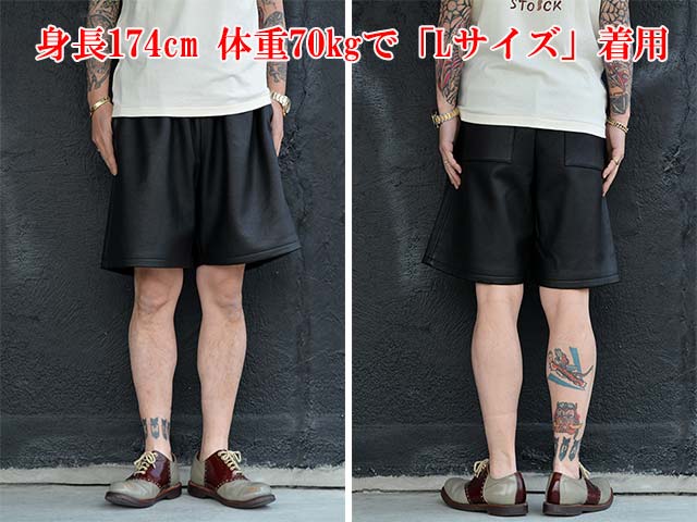 ��GANGSTERVILLE/����󥰥������ӥ��2025SS��Locos Leather Shorts/�������쥶�����硼�ġ�(GSV5126)