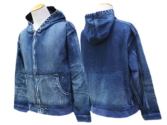 ��Sugar��Co./���奬������ɥ�����2025AW��Denim Windproof Hoodie��Worker's Wash��/�ǥ˥०����ɥץ롼�եա��ǥ����ɥ�����������å���ɡ�(SGR-JK27U)