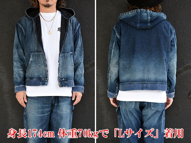 ��Sugar��Co./���奬������ɥ�����2025AW��Denim Windproof Hoodie��Worker's Wash��/�ǥ˥०����ɥץ롼�եա��ǥ����ɥ�����������å���ɡ�(SGR-JK27U)