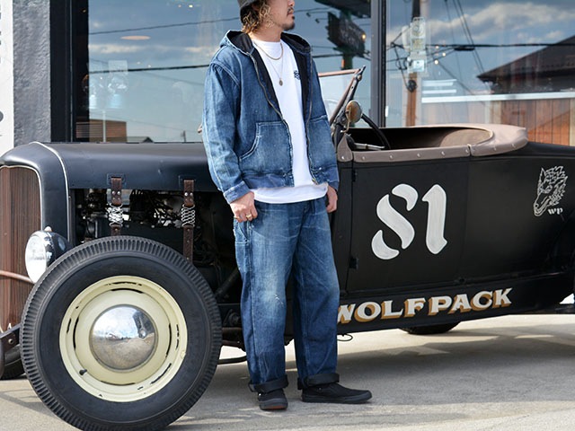 ��Sugar��Co./���奬������ɥ�����2025AW��Denim Windproof Hoodie��Worker's Wash��/�ǥ˥०����ɥץ롼�եա��ǥ����ɥ�����������å���ɡ�(SGR-JK27U)
