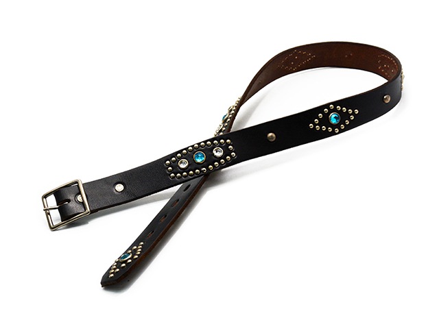 ��2����HTC(Hollywood Trading Company)/�������ƥ�������(�ϥꥦ�åɥȥ졼�ǥ��󥰥���ѥˡ�)�ۡ�1.25inch Leather Studs Belt"Stadium Stone��/1.25������쥶�������å��٥�ȡɥ��������ॹ�ȡ���ɡ�