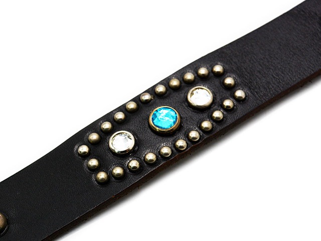 ��2����HTC(Hollywood Trading Company)/�������ƥ�������(�ϥꥦ�åɥȥ졼�ǥ��󥰥���ѥˡ�)�ۡ�1.25inch Leather Studs Belt"Stadium Stone��/1.25������쥶�������å��٥�ȡɥ��������ॹ�ȡ���ɡ�